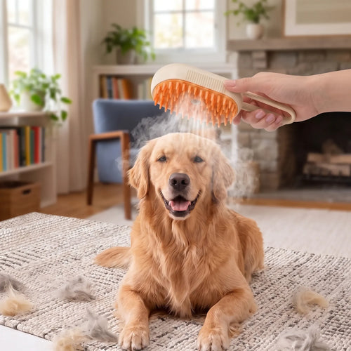 Brosse à Vapeur CozyPaws™ - Un Moment de Connexion
